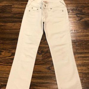TRUE RELIGION Low-rise Cropped White Wash Sz. 25